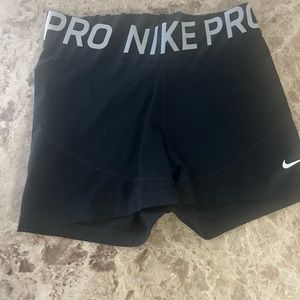 Nike pro woman dri fit black biker/ volleyball shirts